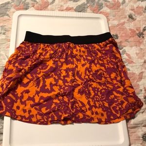 Decree Orange and Purple Skirt
